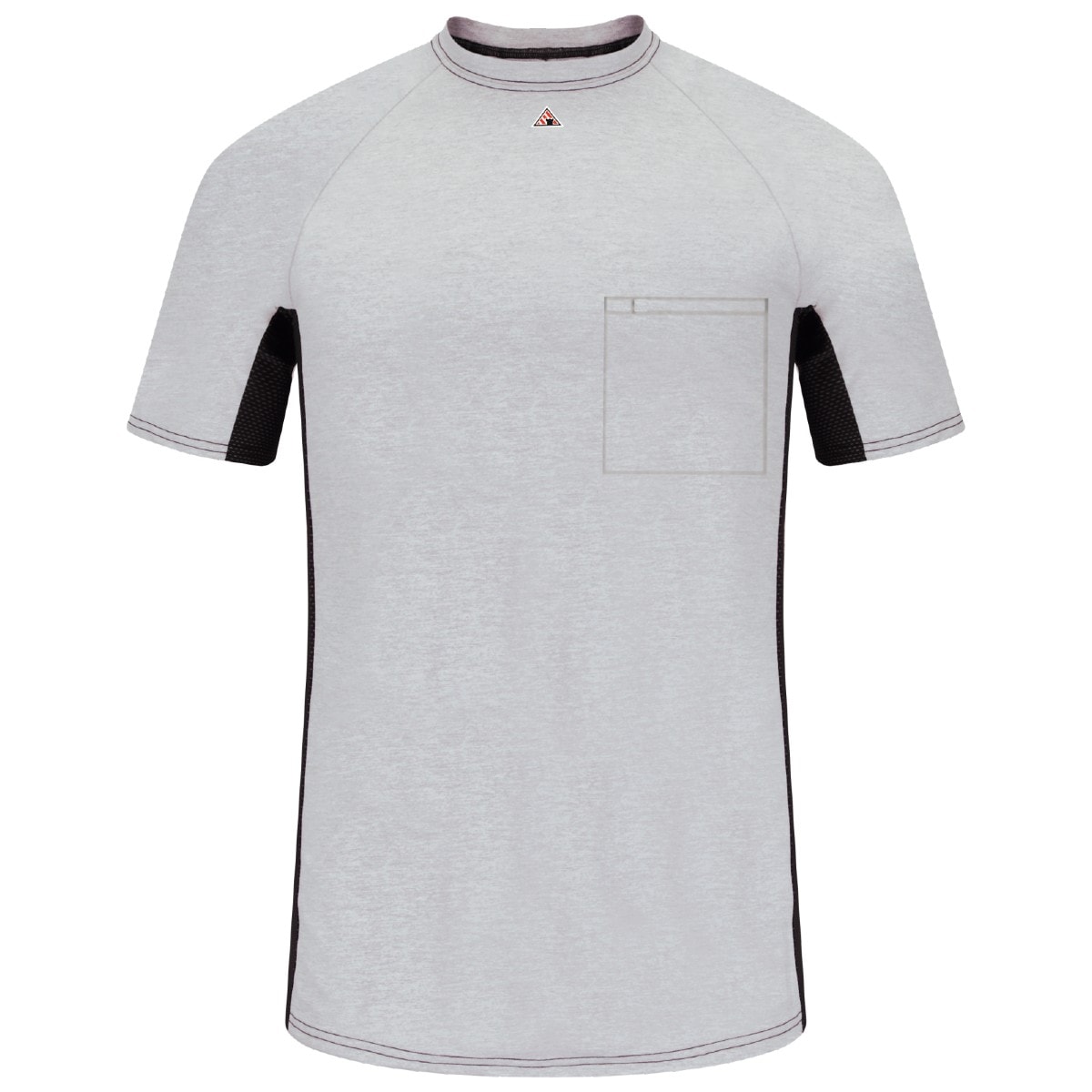 Bulwark Two-Toned Baselayer with Mesh Gusset in Gray